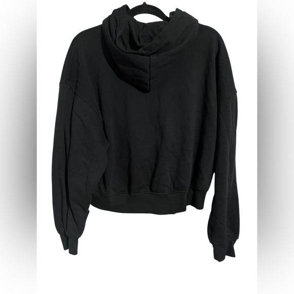 Black McQueen Hoodie with Red embroidered Logo - Picture 2 of 6